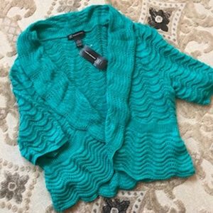 INC Turquoise Cardigan